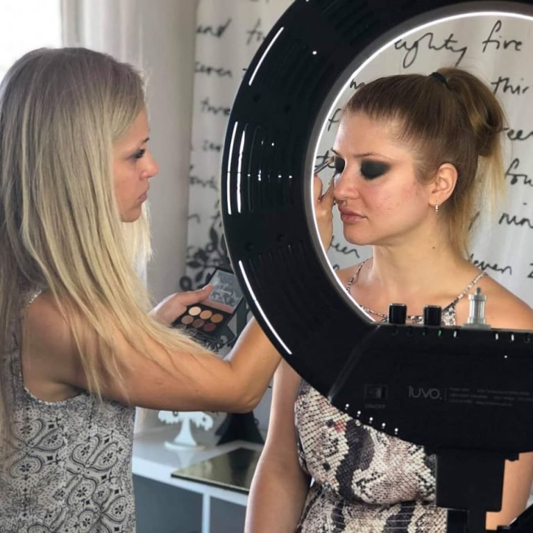 Makeup artist Olga Karras